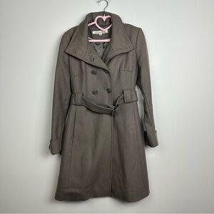 Kenneth Cole Wool Double-Breasted Trench Pea Coat Size 6